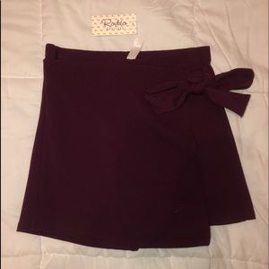 Tie Skort - Blue Blush